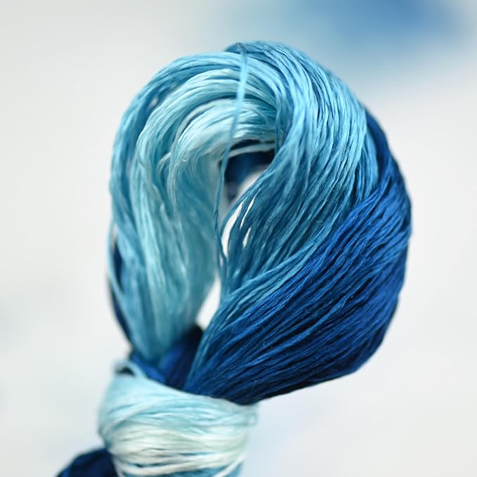 Natural 100% Mulberry Handmade Embroidery Silk Thread Silk Floss (64)
