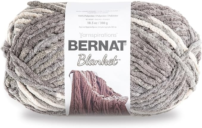 Bernat Blanket Yarn, Silver Steel