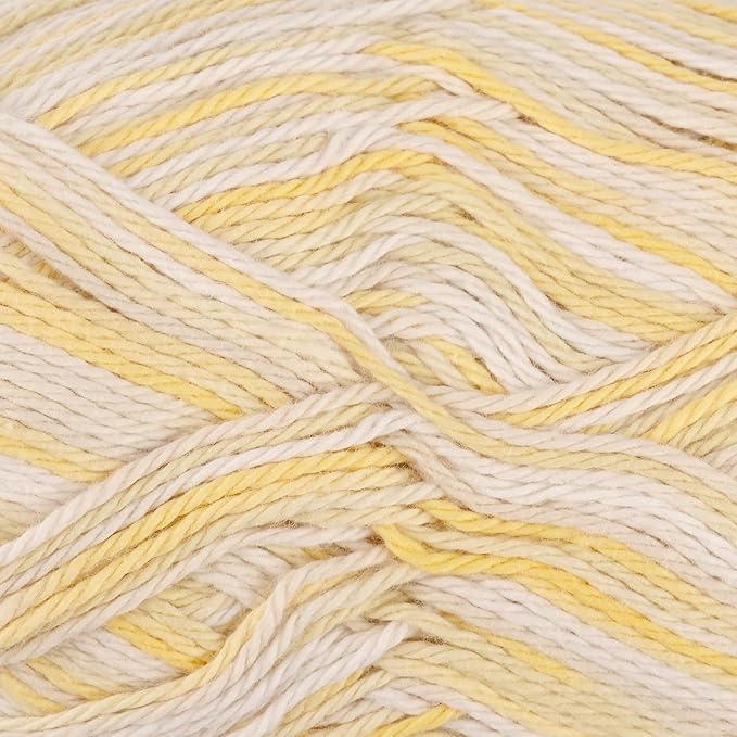 JubileeYarn Cotton Select Yarn - 50g/Skein Sport Weight - Sunflower - 4 Skeins