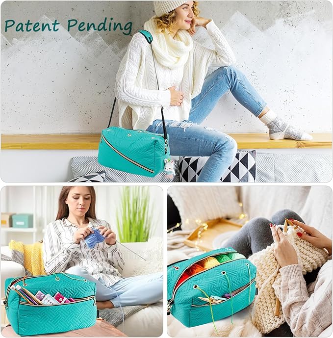 Crochet Bag Organizer - Knitting & Crocheting Yarn Storage - Yarn Holder for Accessories, Gifts