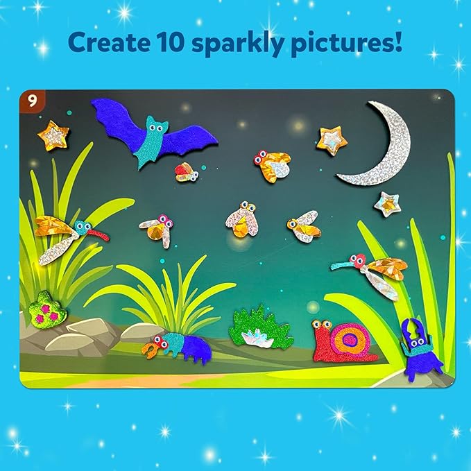 skillmatics foil fun - bugs & butterflies, no mess art for kids, craft kits & supplies, diy creative activity, travel toys, gifts for boys & girls ages 4, 5, 6, 7, 8, 9
