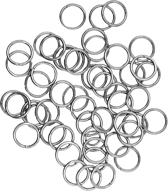 Mandala Crafts Assorted Gunmetal Black Jump Rings Jewelry Findings Metal O Rings for Jewelry Making Supplies - 1200 Small Open Jump Rings Kit for Necklace Earring