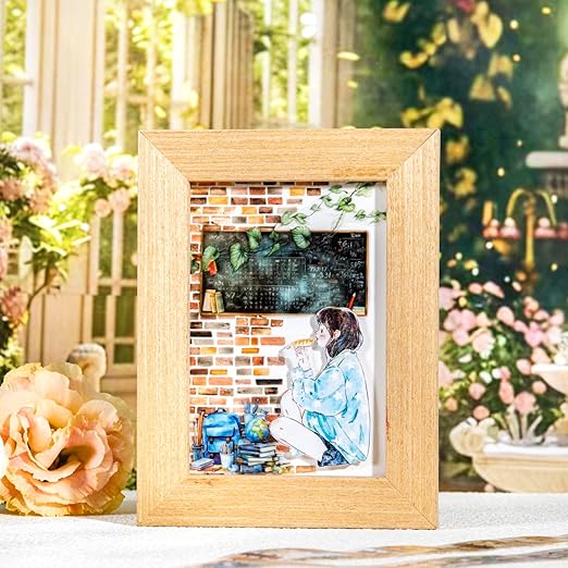 6 Rolls Garden Path PET Scrapbook Tapes, Landscaping Tape with Fence, Vines, Brick & Ladder Designs for Journaling & Scrapbook Supplies, Includes Decorative Clip