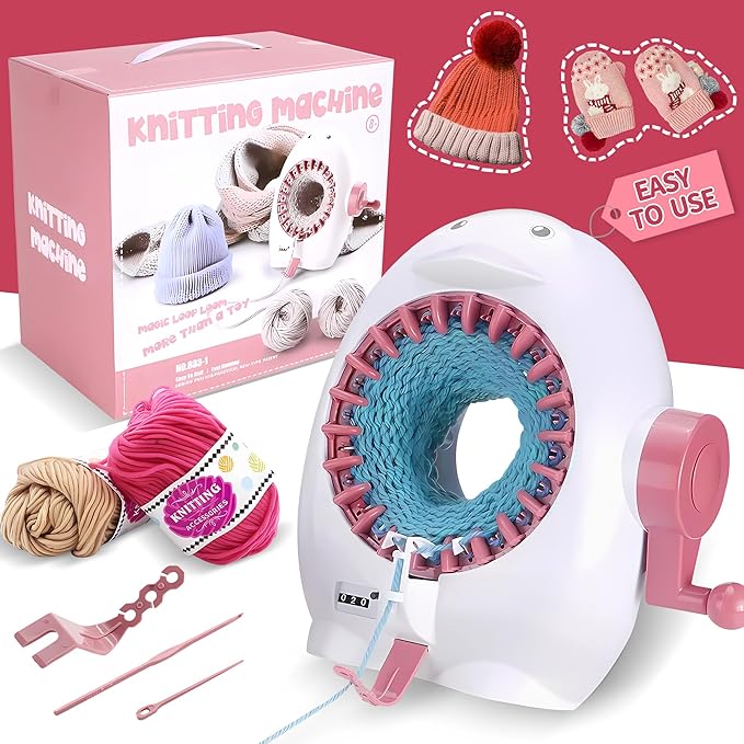 ROHSCE Knitting Machine, 22 Needles Knitting Loom Machine with Row Counter,