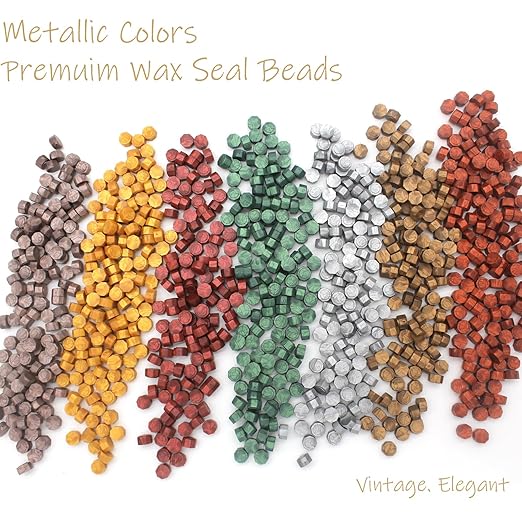 250pcs Wax Seal Beads Navy Blue, Andotopee Premium Sealing Wax Beads for Stamp Seals, Octagon Seal Stamp Pellets Refill Pack for Wedding Invitation, Letter Envelope, Scrapbook DIY Crafts