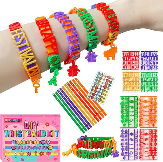 dupamind art & craft kits for kids, diy friendship bracelet making kit for girls, jewelry making, christmas gifts for ages 5-12, toys for ages 5, 6, 7, 8, 9, 10, 11, 12 years old, party craft activity