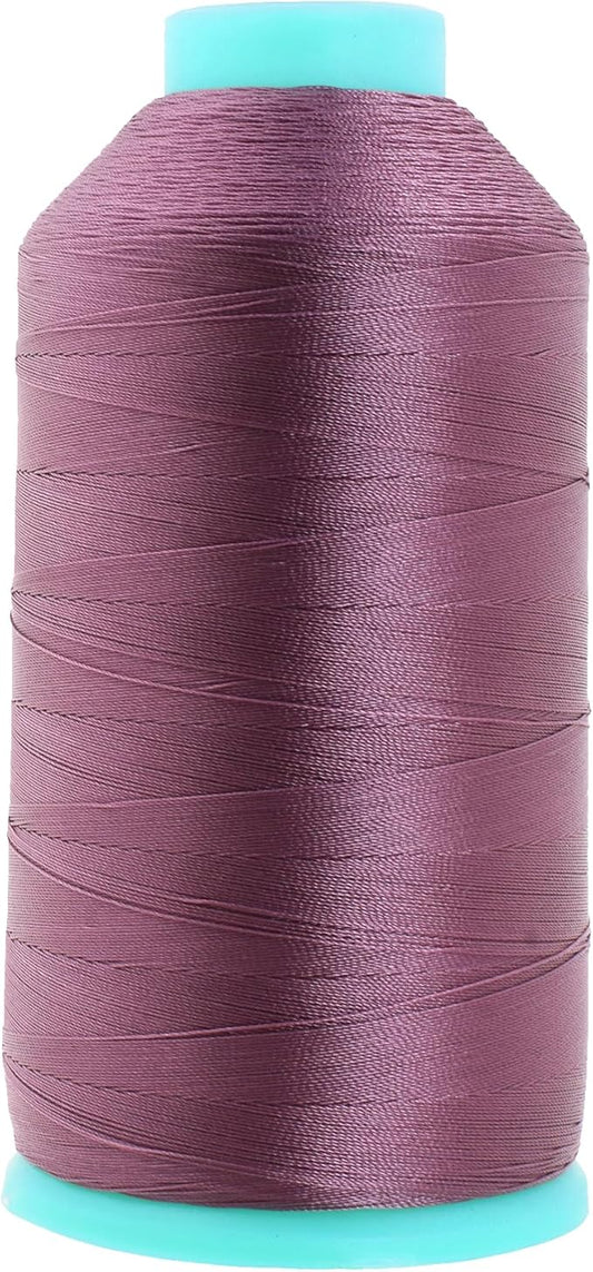 Mandala Crafts Size 46 210D T45 Bonded Nylon Thread - Mauve 2843 YDs Tex 45 Heavy Duty Sewing Threads for Leather, Jeans, Weaving, Outdoor Marine Upholstery
