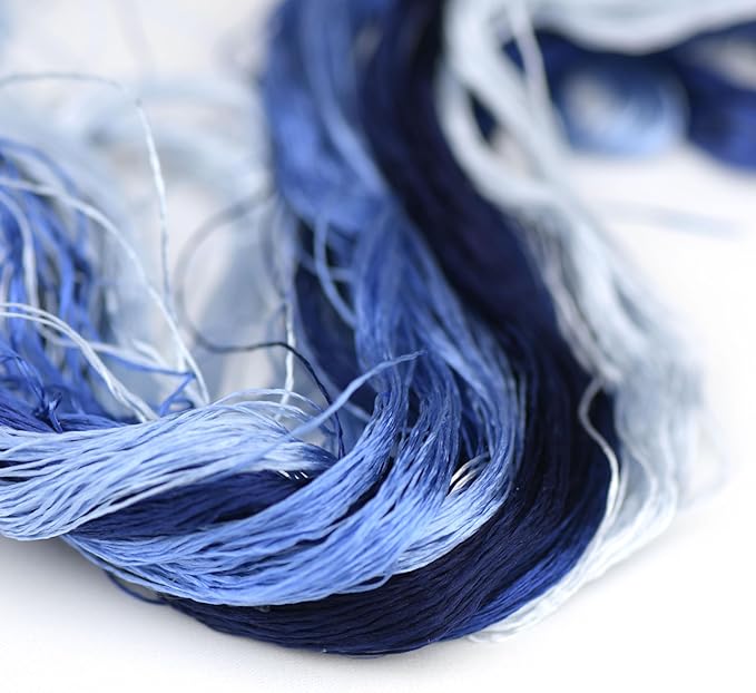 4 Skeins Mulberry Silk Floss Embroidery Thread Floss-Cross Stitch Threads China Silk Woven Jewelry Threads DIY Sewing Kits (11)