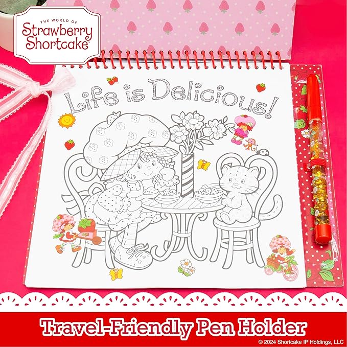 Strawberry Shortcake Doodle Sketchbook, 20-Page Cute & Small Sketchbook, Cute Coloring Book, Strawberry Shortcake Accessories and Toys, Strawberry Shortcake Coloring Book