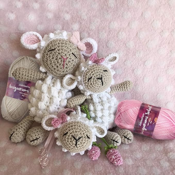 JubileeYarn Amigurumi Select Yarn - DK Acrylic - Shades of Grey - 4 Skeins