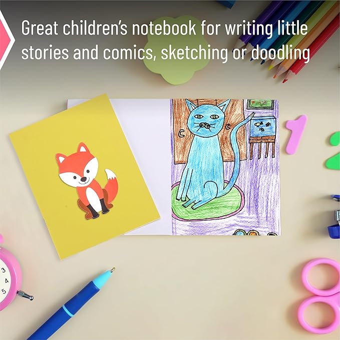 Mr. Pen- Colorful Blank Books, 4.25" x 5.5", 32 Pages, 16 Pack, Bulk, Blank Notebooks for Kids, Mini Notebooks for Kids, Mini Journal for Students, Blank Journal for Kids, Unlined Notebook