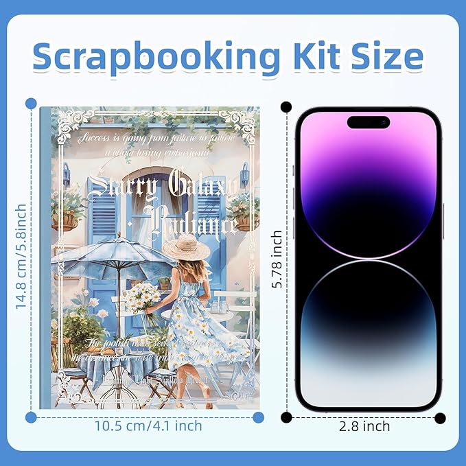 Uideyvi Flower Theme Sticker Scrapbooking Supplies for Junk Journal, 20 Sheets PET Stickers(TZ-001-005)