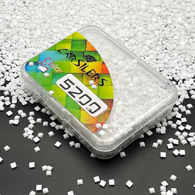 Carsilers Diamonds Painting Accessories,Replacement for Missing Square Drills B5200,Rhinestone Resin Diamond Drill,one Colors Beads Gems Stones,3500pcs per Color