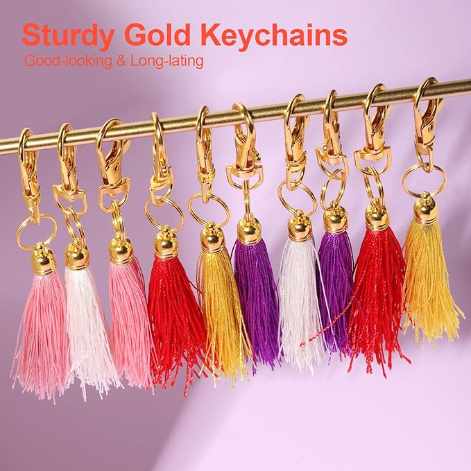 LEOBRO 480PCS Lobster Claw Clasps and Key Rings, 240PCS Keychain Clips and 240PCS Key Chain Ring for Keychain, Key, Jewelry Making, Art Crafts, Gold
