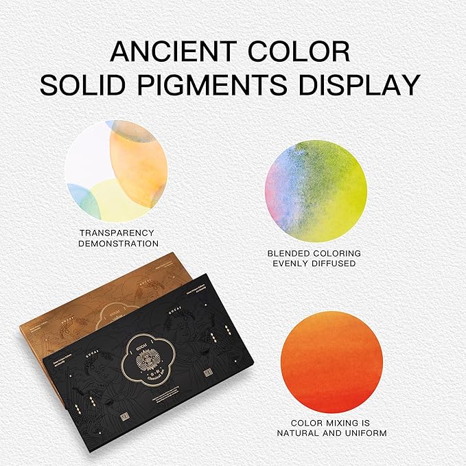 rubens Watercolor Paint Set 48 Colors, Professional Pigment-Rich Water Colors for Adults, Premium Art Supplies Kit, Gift for Artists, Beginners & Students