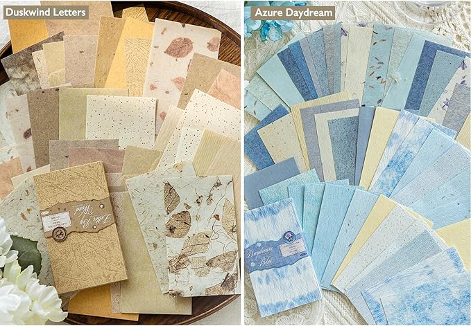 300 Pcs Scrapbook Paper Kit - 6 Pack Textured&Printed Decoupage Paper Assorted Set Colorful Special Mixed For Scrapbooking Supplies Junk Journaling Bullet Cards Making Craft Collage 4.13X2.44 Inch