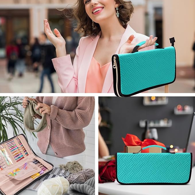 Knitting Needles & Crochet Hook Case - Empty (up to 14 Inches) - Knitting & Crochet Accessories Organizer