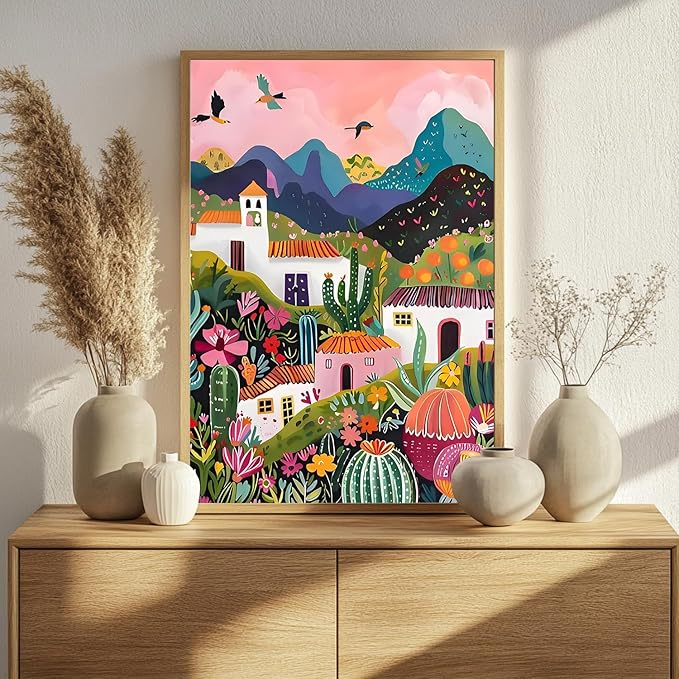 Paint by Numbers for Adult, Landscape Paint by Numbers Kit for Adults Beginners, DIY Landscape Acrylic Painting on Canvas for Home Wall Art Decor 16x20 Inch