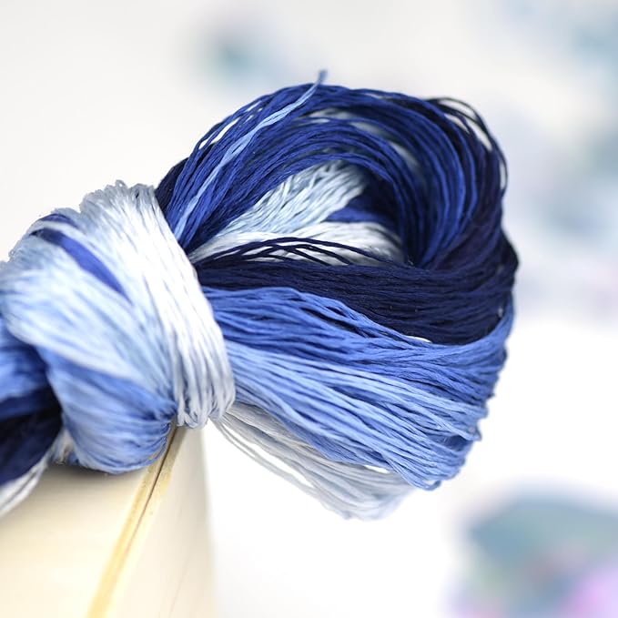 4 Skeins Mulberry Silk Floss Embroidery Thread Floss-Cross Stitch Threads China Silk Woven Jewelry Threads DIY Sewing Kits (11)
