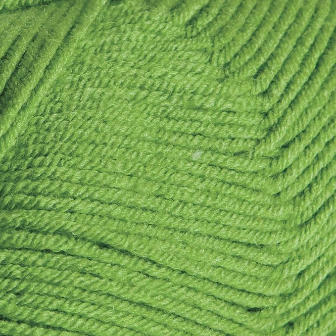 Knit Picks Brava Green 100% Acrylic Worsted Weight Soft Yarn for Knitting, Crocheting, Knitting Machine use, Medium Weight 4 Yarn for Washable Projects (Peapod)