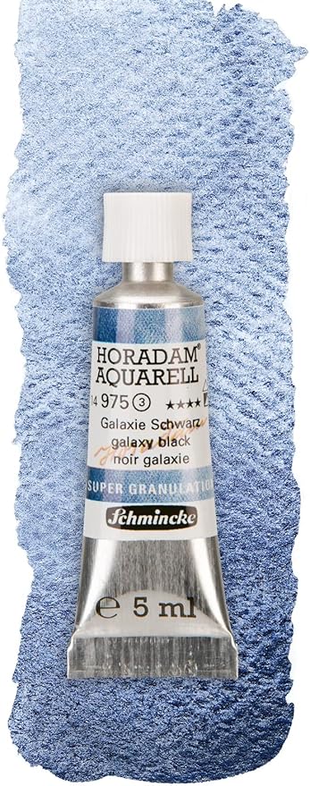 Schmincke Horadam® Aquarell, Super Granulation Trio Galaxy, 5 ml Tubes, 74 615 097, Cardboard Set, Very Strong Granulating colors, Finest, Super Granulating Watercolors