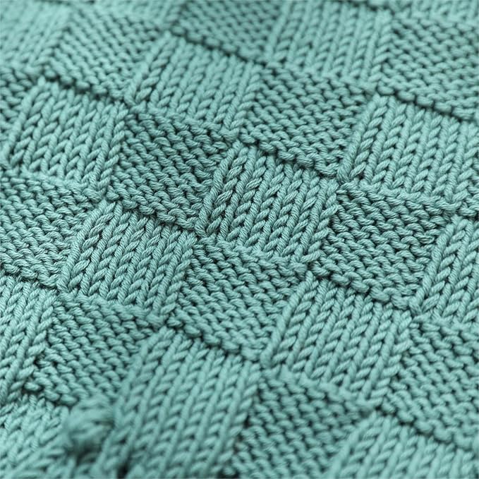 Fine Weight Knitted and Crocheted Cotton Yarn, 100% Long Staple Cotton Yarn, Baby Sports, 2 Packages of 100g/3.52oz (Per Skein 50g/162yards)-Jungle Green