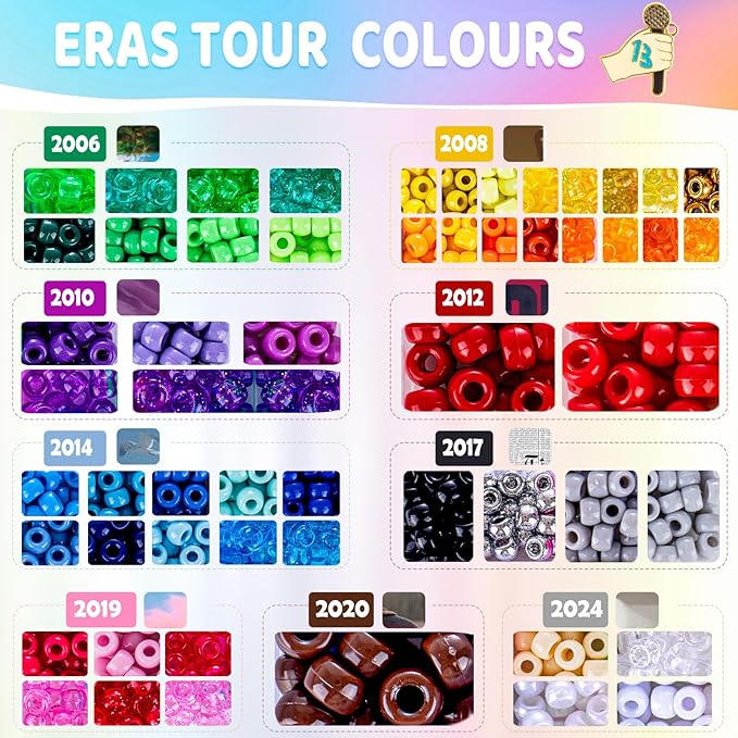 Goldwise Friendship Bracelet Making Kit - 56 Colors Pony Beads, 800 Letter Beads (A-Z) & Variety Charms for Jewelry Making, Rainbow Kandi Beads for DIY Crafts Gifts Party Favors