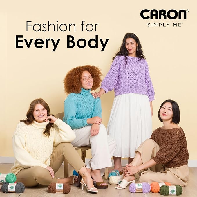 Caron Simply Me Midnight Blue Yarn - 2 Pack of 200g / 7oz - 62% Acrylic 20% Nylon 18% Wool - #5 Bulky - 246Yards - Knitting/Crochet