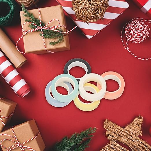 PATIKIL 33 Yard Washi Tape, Colored Masking Tape Adhesive Decorative Stickers for DIY Craft Art Gift Wrapping Journal Scrapbook Planner, Black/White