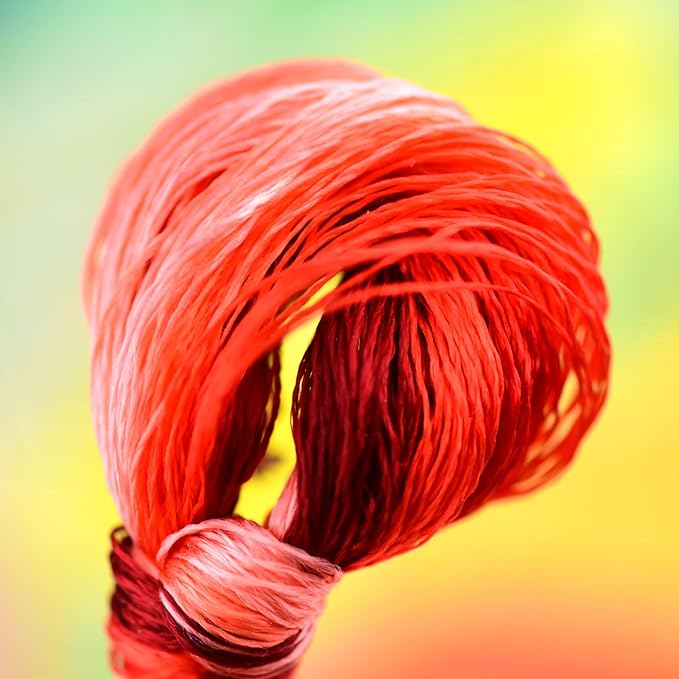 Natural 100% Silk Thread, Handmade Embroidery Thread Silk Floss 8 Colors 110m Each (42)