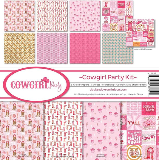 Reminisce Cowgirl Party Scrapbook Collection Kit