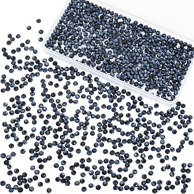 laopottbeads 1200pcs 4mm crystal glass beads for jewelry making beads for bracelets necklace pendants making supplies(navy blue)