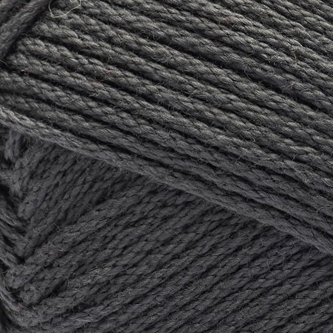 Caron All Day Cotton Yarn - 100g/3.5oz - 100% Mercerized Cotton - 173 Yards Bundle with Bella's Crafts Stitch Markers (Slate)