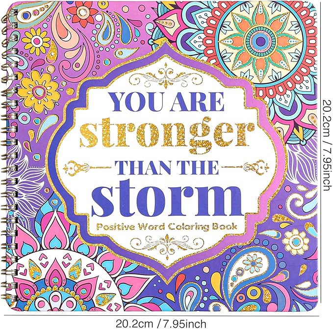 Women's Coloring Book 30 Pages Inspirational Quotes Coloring Books for Adults to Relax and Relieve Anxiety, Gift for Mother's Day, Birthdays, Christmas, Anniversaries