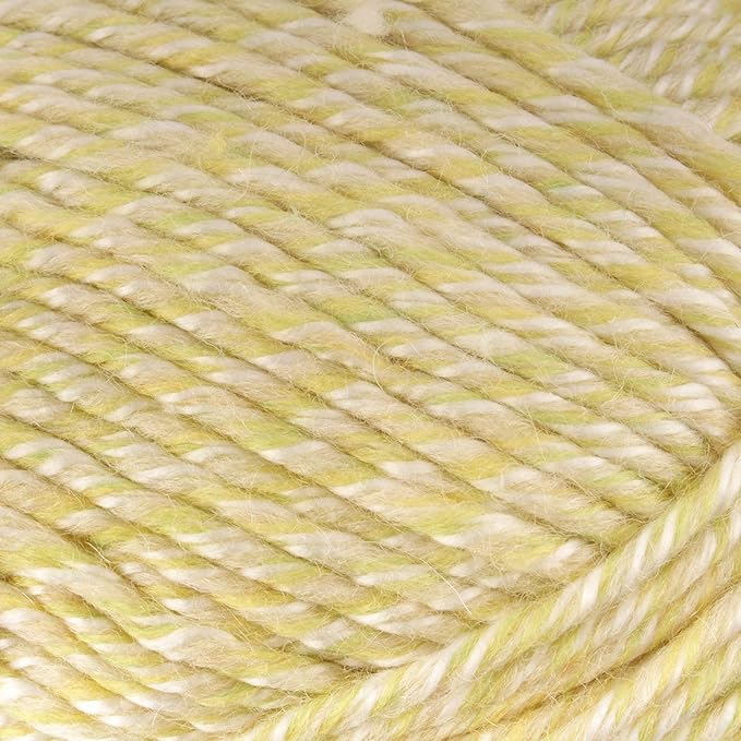 JubileeYarn Chunky Melody Yarn - 100g/Skein Bulky Wool Blend - Baby Key Lime - 2 Skeins