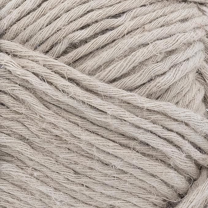 Lion Brand Yarn Cotton Hemp, Soft, Durable Yarn for Crochet and Knitting, 3 Pack, Mineral