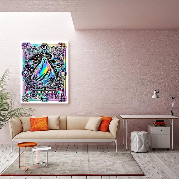 CZYWJMEI 5D Halloween Diamond Painting Kits for Adults Beginners,DIY Ghost Diamond Art,Full Round Drill Diamond Dot Gem Art Kits,Home Wall Decor 12x16 Inch