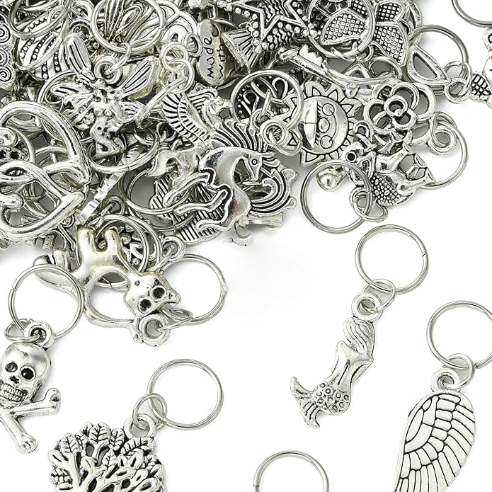 Antique Silver Cross Drink Insect Animal Theme Charms for DIY Jewelry Bracelet Necklace Earring Keychain Decor