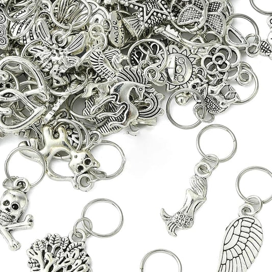 Antique Silver Cross Drink Insect Animal Theme Charms for DIY Jewelry Bracelet Necklace Earring Keychain Decor