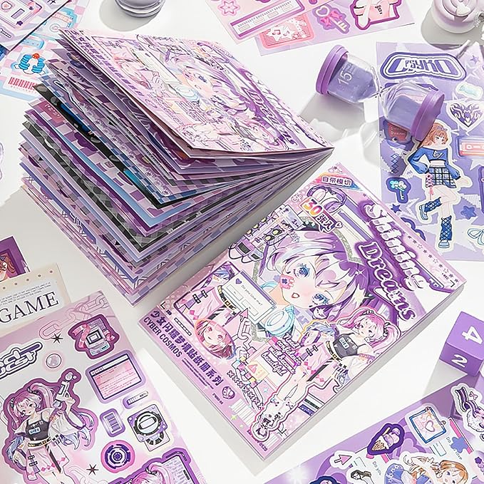 500 Cute Girl Stickers Cute Anime Girl Scrapbook Sticker Kawaii Stickers People Stickers Perfect for journals, scrapbooks, and as Gifts for Girls