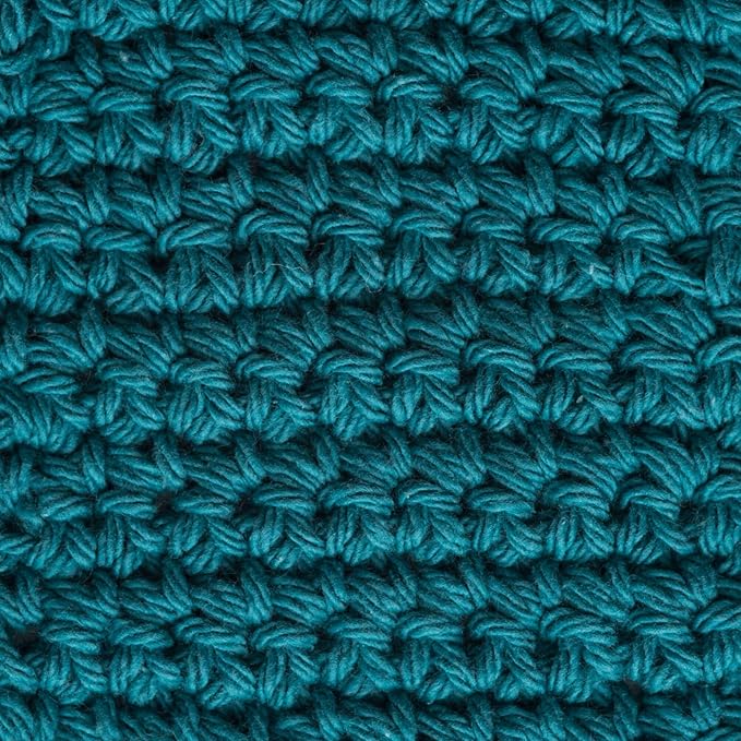 Lily Sugar'n Cream 100% Cotton Yarn 6-Pack Bundle with Bella's Crafts Stitch Markers (Salty Beach Mix)