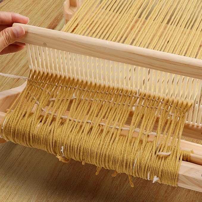 WILLOWDALE 3pcs Weaving Heddle Shed Stick for Weaving Loom Kit, 12 Inches Heddle with 45/60/75 Sticks, Weaving Tool Frame Loom Accessories Arts & Crafts Supplies