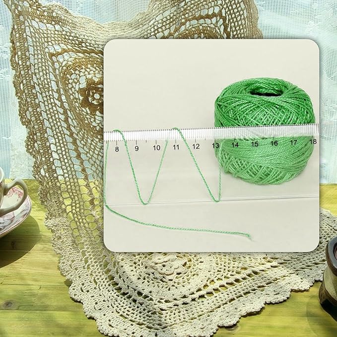 Crochet Thread 10 Balls Cardinal Size 8 for Crochet Hardanger Cross Stitch Needlepoint Hand Embroidery (Dark Mixed Color Series)