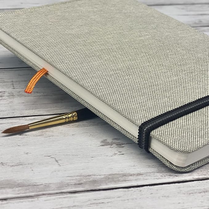 Handbook Journal Co. Artist Watercolor Sketchbook Journal, Grand Portrait 10.5 x 8.25 Inches, 95lb / 200 GSM, Hardcover w/Pocket