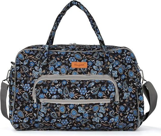Yarn Storage Organizer, Knitting Crossbody Bag, Large Crochet Bag Tote Gift Yarn Holder Case for Carrying Projects, Knitting Needles, Crochet Hooks and Other Accessories (Paisley)