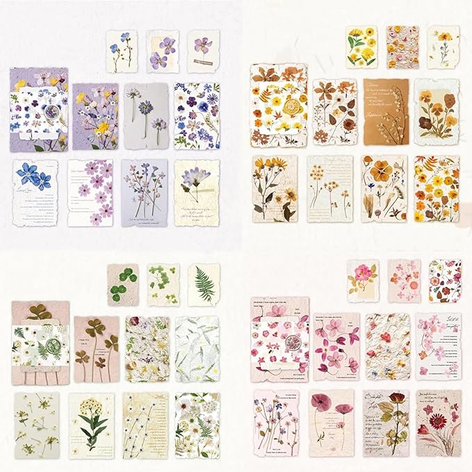 wmhanler 120 sheets vintage floral scrapbook papers journaling scrapbooking supplies kit textured paper junk journal supplies for planner, bullet journal collage card embellishment retro crafts