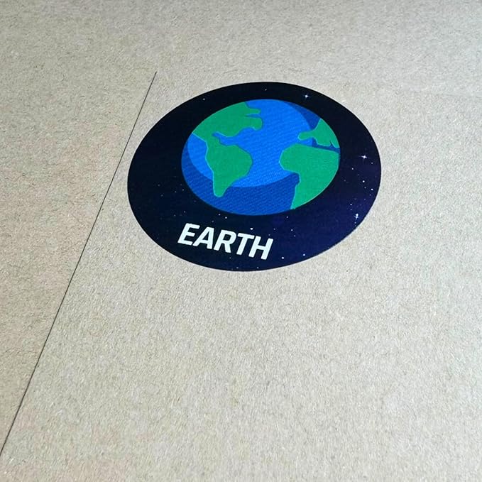 60 sheets, 600 stickers - planet solar system stickers for kids, 1.5"