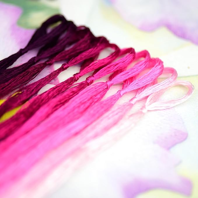 Mulberry Silk Floss Embroidery Thread Floss-Cross Stitch Threads China Silk Woven Jewelry Threads DIY Sewing Kits (25)