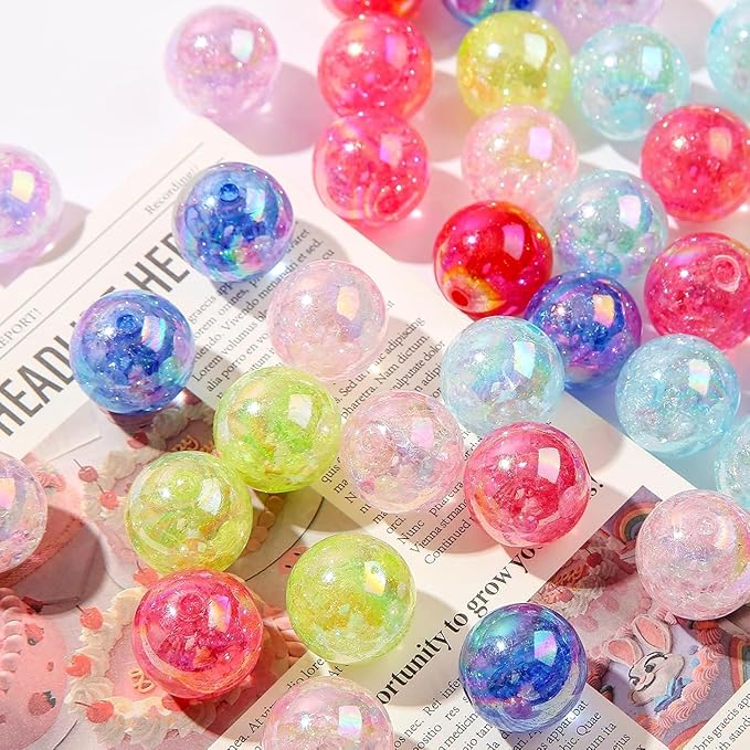 190 Pcs Beads for Keychains Pens Making, Included 16/20mm Acrylic Bubblegum Rondelle Beads for Pen, Jewelry, Bracelets, Keychain DIY Beadable Pens Making Kit Supplies