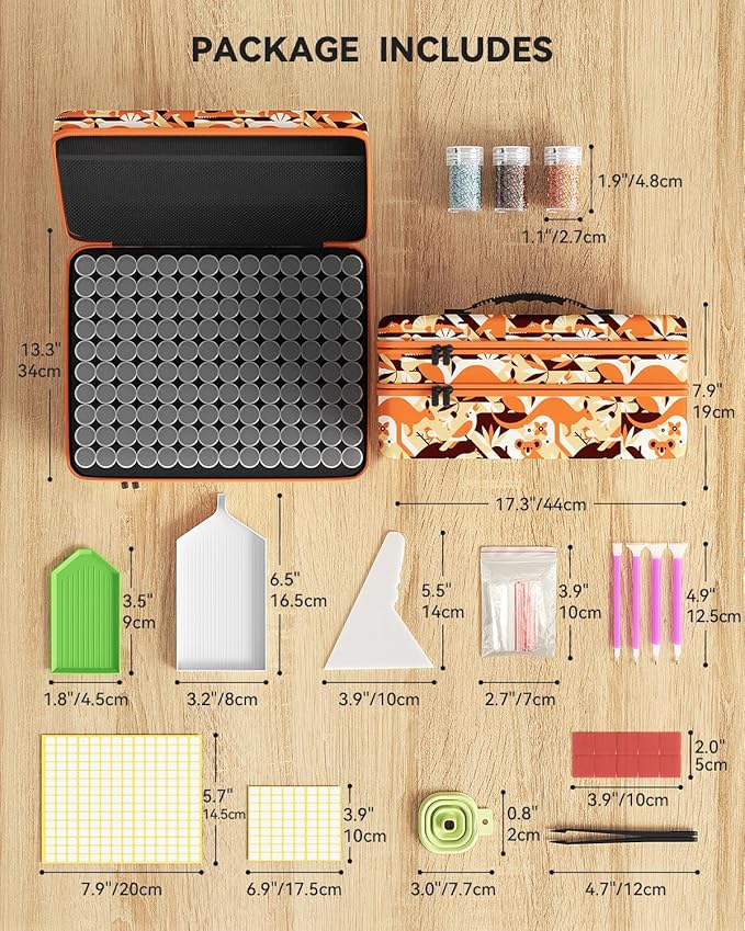 ARTDOT 420 Slots Storage Container for Diamond Art Kits for Adults,Portable Bead Storage Boxes for Diamond Painting Accessories and Tools